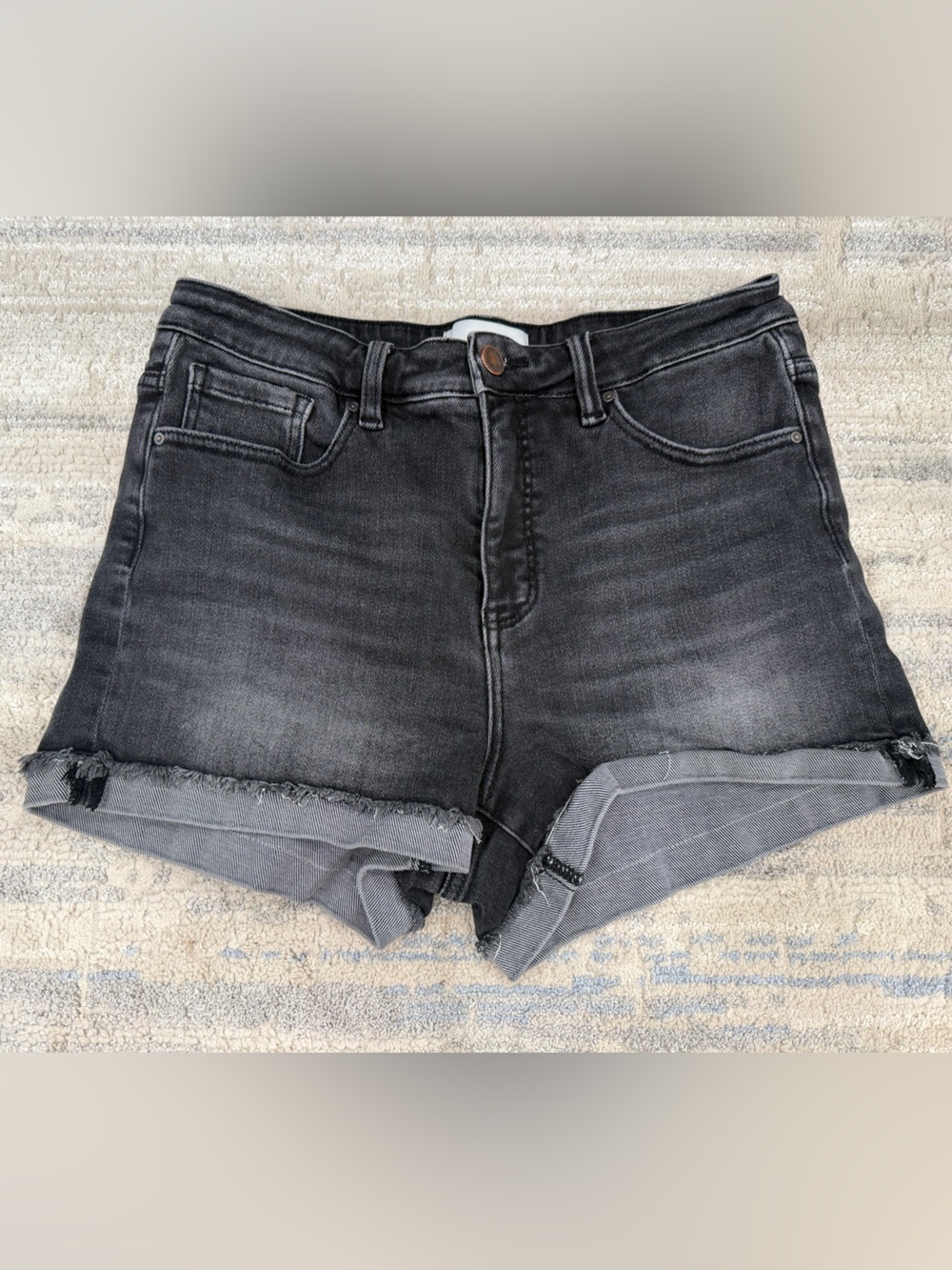 Women’s BKE Parker Black Denim Shorts - Classic High-Rise Style